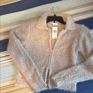 Women's Fuzzy Beige Jacket